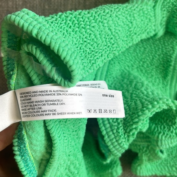 Bond Eye Swim Rico asymmetric one shoulder Cutout Swimsuit one Piece Green - Picture 12 of 16